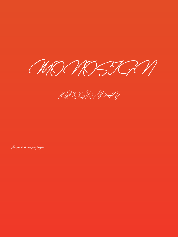 Monosign Poster