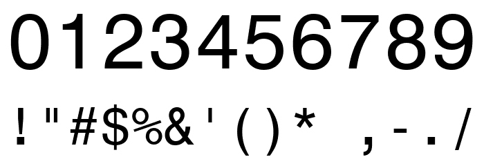 Monospace 821 BT Font OTHER CHARS