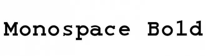 Monospace Bold  Free Fonts Download