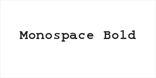 Monospace Bold Logo