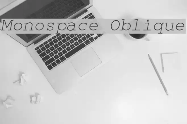 Monospace Oblique Example 1