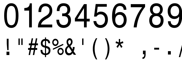 MonospaceTypewriter Font OTHER CHARS