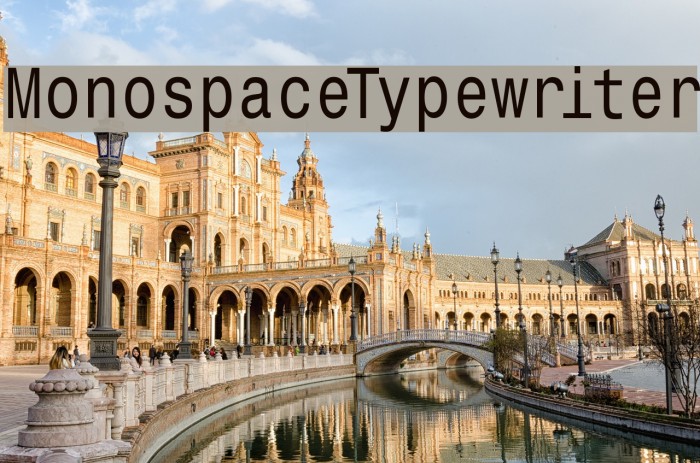 MonospaceTypewriter Font examples