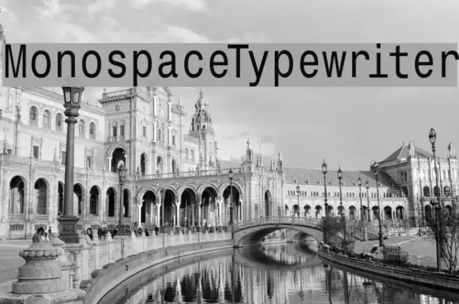 MonospaceTypewriter Example 1