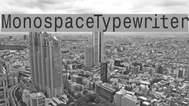 MonospaceTypewriter Example 3
