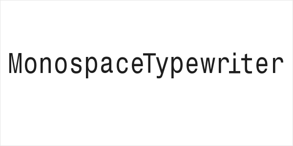 MonospaceTypewriter Logo