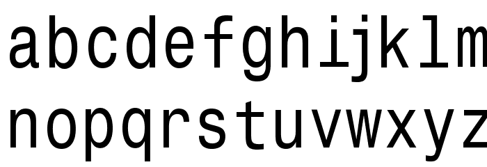 MonospaceTypewriter Font LOWERCASE