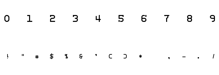 Monosphere Personal Use Font OTHER CHARS