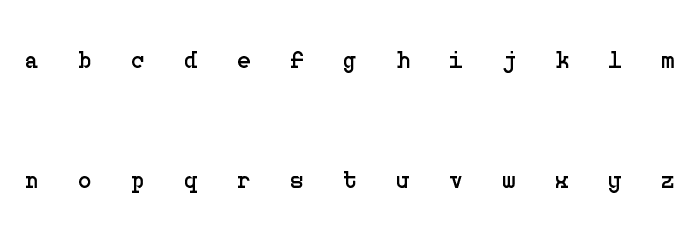 Monosphere Personal Use Font LOWERCASE