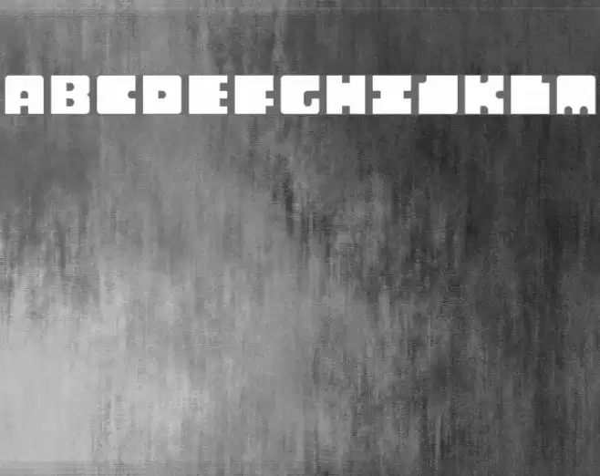 Monosquare Extended Regular Font examples