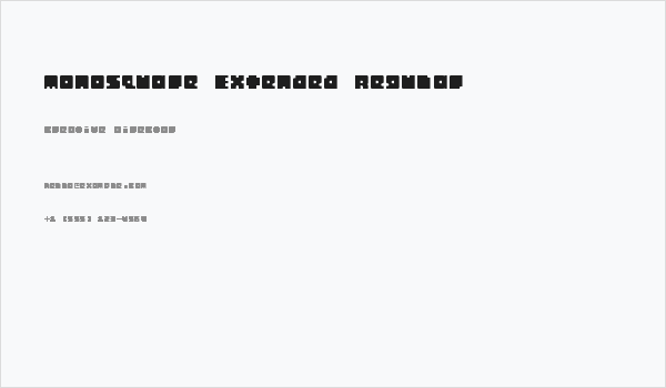 Monosquare Extended Regular Business Card