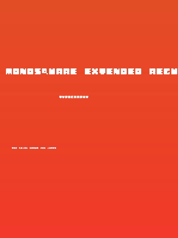 Monosquare Extended Regular Poster