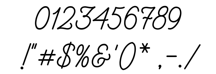 Monotage Demo Font OTHER CHARS