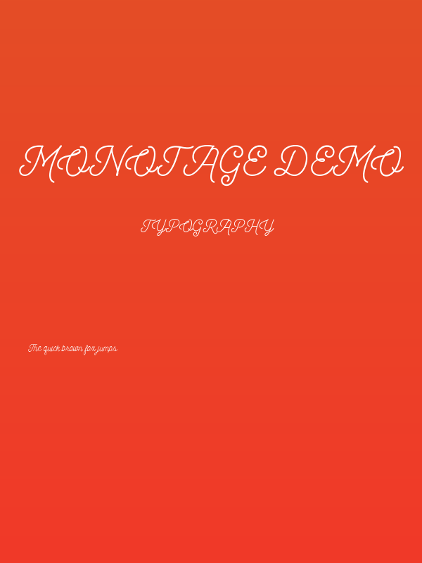 Monotage Demo Poster