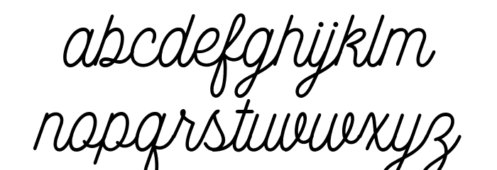Monotage Demo Font LOWERCASE