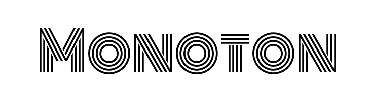 Monoton फ़ॉन्ट