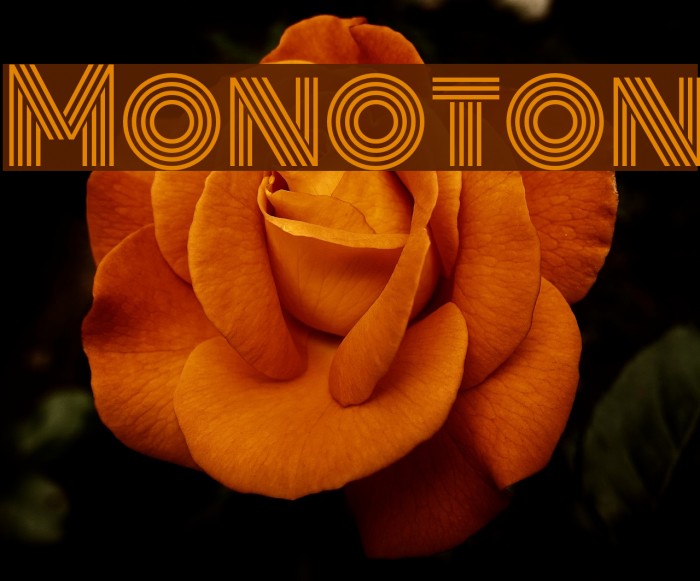 Monoton फ़ॉन्ट examples