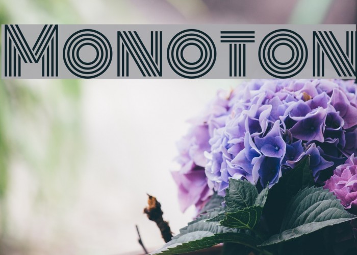 Monoton फ़ॉन्ट examples