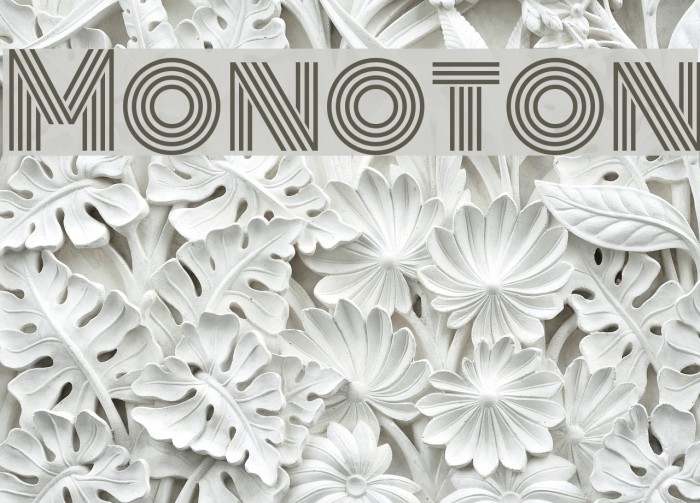 Monoton Font examples