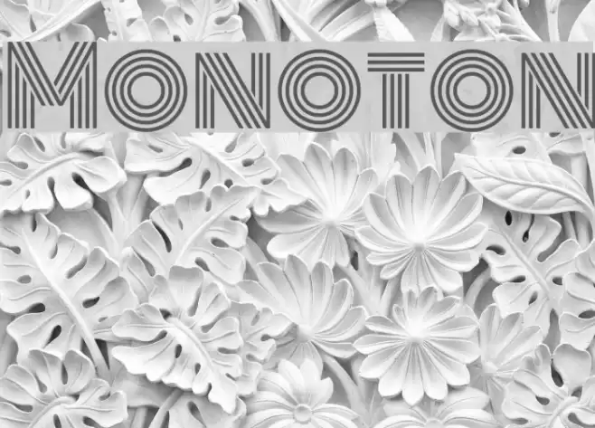 Monoton Font examples