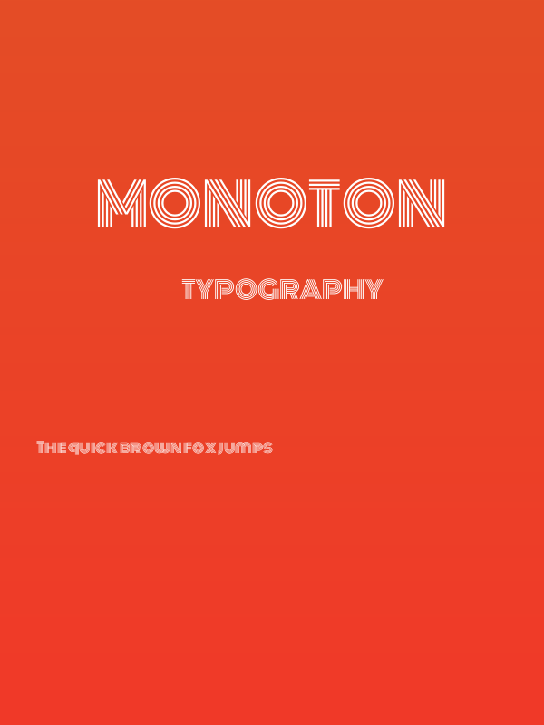 Monoton Poster
