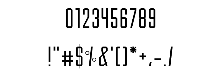 Monotone Light Font OTHER CHARS