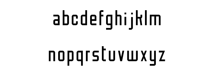Monotone Light Font LOWERCASE