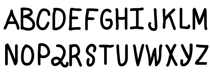 Monotone Font LOWERCASE