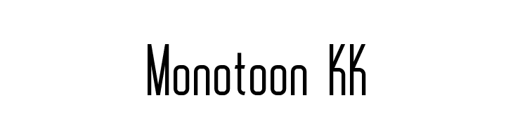 Monotoon KK  Frei Schriftart Herunterladen