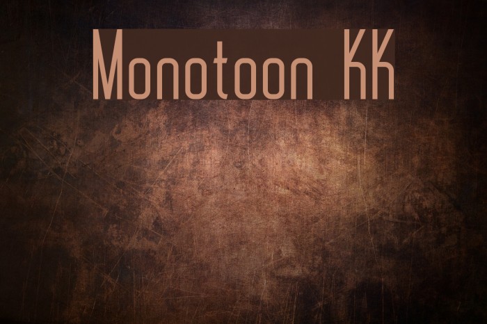 Monotoon KK Font examples