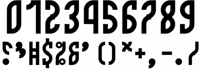 Monotwist Regular Font OTHER CHARS