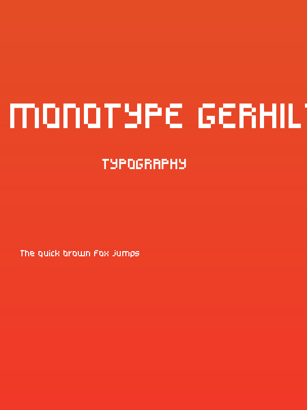 Monotype Gerhilt Poster
