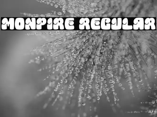 Monpire Regular Font examples