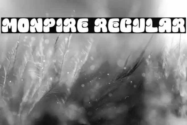 Monpire Regular Font examples