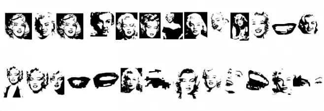 Monroe Dingbats Caratteri MAIUSCOLE