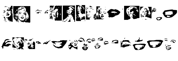 Monroe Dingbats Font LOWERCASE