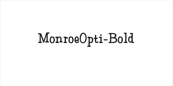 MonroeOpti-Bold Logo