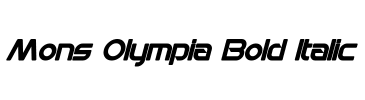 Mons Olympia Bold Italic  フリーフォントのダウンロード