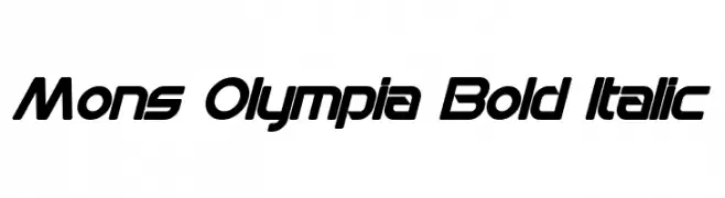 Mons Olympia Bold Italic  フリーフォントのダウンロード