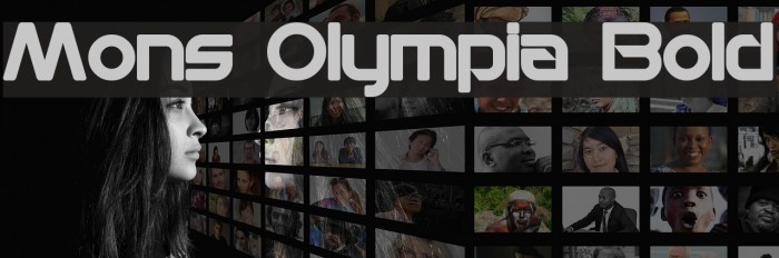 Mons Olympia Bold Font examples