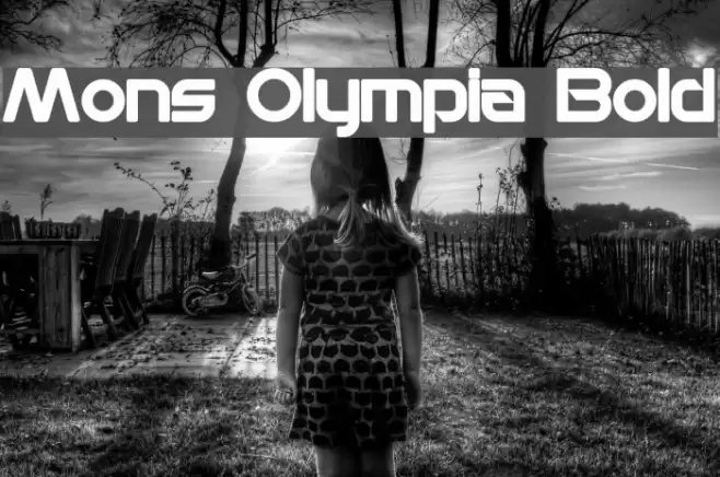 Mons Olympia Bold Font examples