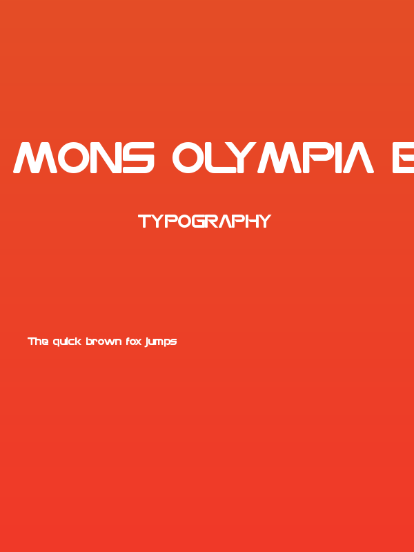 Mons Olympia Bold Poster