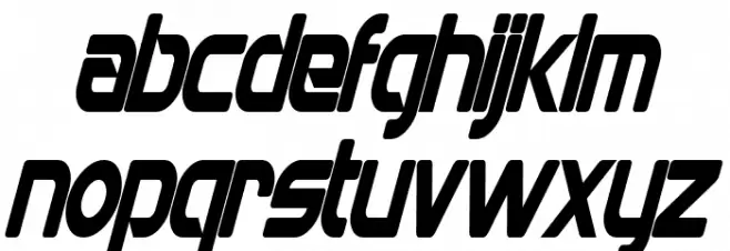 Mons Olympia Condensed Bold Italic Fuentes MINÚSCULAS