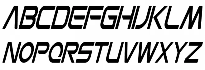Mons Olympia Condensed Italic Schriftart Groß