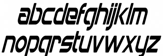 Mons Olympia Condensed Italic फ़ॉन्ट लोअरकेस