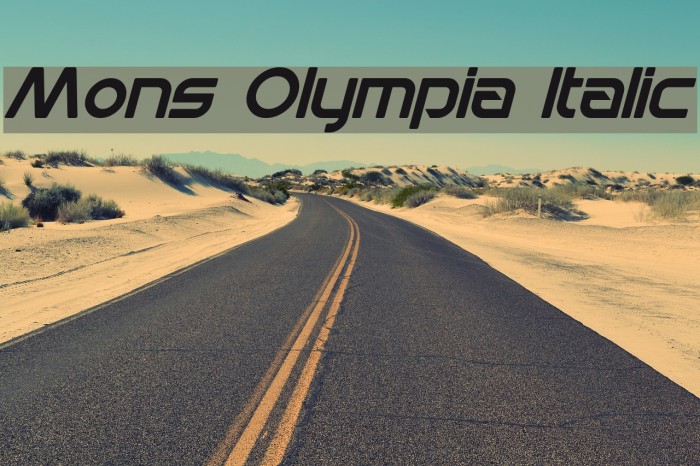 Mons Olympia Italic Example 3