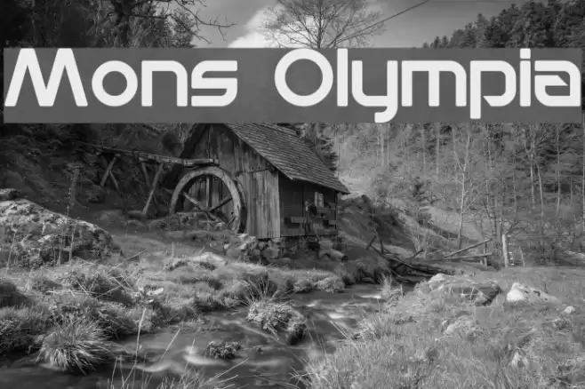 Mons Olympia Font examples