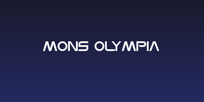 Mons Olympia Social Header
