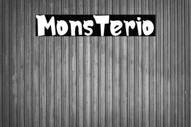 MonsTerio Font examples