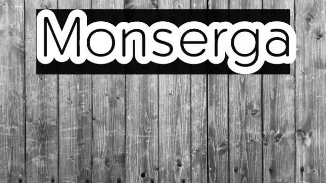 Monserga Schriftart examples